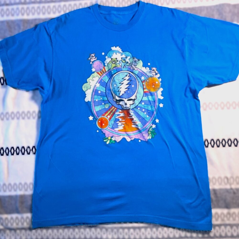 Grateful Dead ShirtBlue Dancing Bears Skull Band Concert Tour 2022 Tee